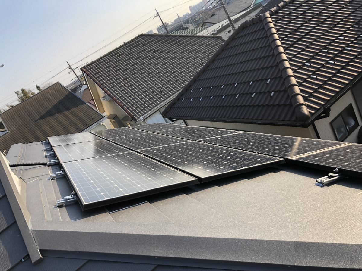 太陽光パネル　脱着工事